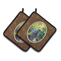 Carolines Treasures SS8181PTHD Afghan Hound Pair of Pot Holders, 7.5HX7.5W, multicolor
