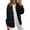 Black, variant on Women'S Fall Casual Long Sleeve Button Down Loose Light-Weight Shacket Shirt Jacket Coat with Pockets White XL