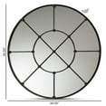 thumbnail image 4 of Baxton Studio Ohara Black Finished Metal Accent Wall Mirror, 4 of 4