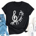thumbnail image 4 of Tops de verano Regalos para hombre y mujer Camiseta de verano con estampado de letras Blusa de manga corta Pompotops  hfajkhk134719, 4 of 8