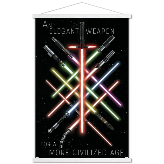 Star Wars: Saga - Lightsaber Group Wall Poster with Magnetic Frame, 22.375" x 34"