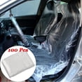 thumbnail image 3 of 100 pcs Car Plastic Seat Covers, Disposable Chair Coversfor Car, 140X80CM, 3 of 5