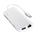 thumbnail image 3 of Satechi Type-C Multimedia Adapter with 4K HDMI, Mini DP, USB-C PD, Gigabit Ethernet, USB 3.0, Micro/SD Card Slots (Silver), 3 of 6