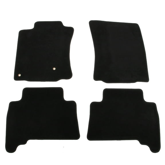Ikon Motorsports Nylon Car Floor Mats Compatible with 2010-2012 Toyota 4Runner, OE Fitment Style Black Driver Passenger Car Carpets, Front Rear 4PCS Full Set
