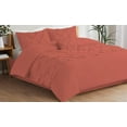 thumbnail image 3 of DNG Creations 1 Piece Luxurious Half Pinch Pleated Comforter Long Lasting 100% Egyptian Cotton, 800 TC 550 GSM All Season ( Twin/Twin XL Size ) Solid Brick Red Colour, 3 of 8