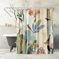thumbnail image 6 of Americanflat 71x74 Floral Shower Curtain  100% Polyester Shower Curtain with 12 Hooks  Shower Curtains for Bathroom  Shower Curtain Art by PI Creative Art, 6 of 10