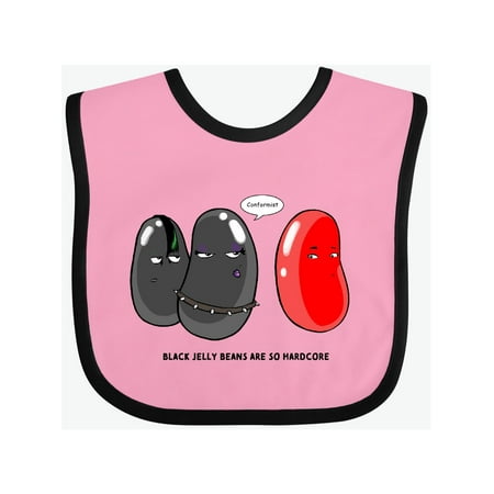 

Inktastic Easter Black Jelly Beans are so Hardcore Gift Baby Boy or Baby Girl Bib