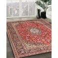 thumbnail image 3 of Ahgly Company Machine Washable Indoor Square Traditional Fire Brick Red Area Rugs, 9' Square, 3 of 7