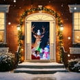 thumbnail image 6 of Christmas Door Cover Tapestry - 71*35in Festive Hanging Decor for Parties & Homes, Durable Material, Easy to Hang, Enhances Holiday Door Decor & Party Atmosphere, C, 6 of 9