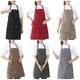 thumbnail image 2 of Kearding Delantal de cocina, cubierta protectora impermeable de lona, ​​delantales sencillos para el hogar, ropa de trabajo con bolsillo para Herramientas y accesorios para hornear caqui oscuro Kearding HA011665-04, 2 of 6