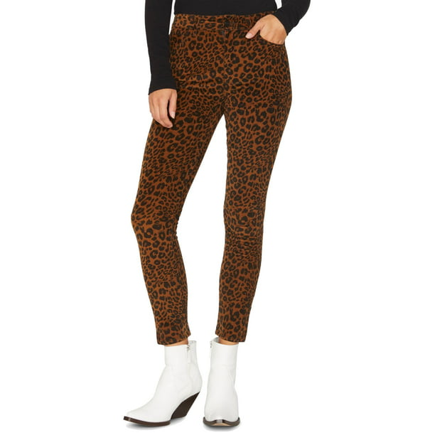 Sanctuary - Womens Pants Corduroys Stretch Leopard-Print 27 - Walmart ...