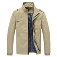 thumbnail image 4 of Vedolay Jackets for Men Open Front Work Office Jackets Blazer Clothes Khaki,XL, 4 of 5