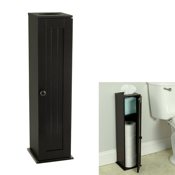 Espresso Toilet Paper Cabinet Storage, Toilet Paper Storage Cabinet