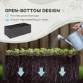 thumbnail image 4 of Outsunny Raised Garden Bed Metal Planter Box with Reinforced Rods, Grey, 4 of 10