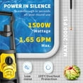 thumbnail image 4 of BENTISM Electric Pressure Washer, 2000 PSI, Max. 1.65 GPM Power Washer w/ 30 ft Hose, 5 Quick Connect Nozzles, and Foam Cannon, ETL Listed, 4 of 10