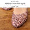 thumbnail image 4 of Methold Sandalias de playa para mujer, zapatos decorativos huecos, calzado de viaje, informal, transpirable, para adultos, brillante, plano, Carpetas de archivos 37 yardas, 4 of 6