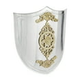 thumbnail image 6 of DecMode Silver Metal Armor Shield Wall Decor, 6 of 8