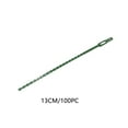 thumbnail image 2 of 100 PCS Adjustable Plant Ties Flexible Garden Plant Ties, Green Multi-Function Sturdy Garden Plant Twist Tie Plastic Garden Ties Plant Support Tree Shrub, Office Home Cable Organization (5in), 2 of 6