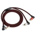 thumbnail image 1 of Cable de audio RIIEYOCA con ángulo recto de 90 grados, 3,5 mm a 2 RCA de 3 pies, 1 of 7
