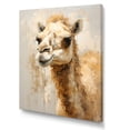 thumbnail image 2 of Designart "Simplistic Beige Camel I" Animals Camel Wall Art Prints, 2 of 7