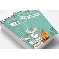 thumbnail image 3 of Inkdotpot Pack Of 30 Llama Kids Birthday Invitations, Boys or Girls Fill-In Style Invite, Children or Toddlers Baby First or 1st Bday Alpaca Cactus Fill In the Blank Invite Cards, 3 of 7