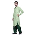 thumbnail image 3 of Atasi Printed Pathani Kurta With Salwar For Men Indian Summer Ethnic Set, 3 of 5