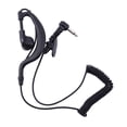 thumbnail image 2 of 3X Gancho para Oreja Auriculares 3.5mm Jack En Forma de G Escucha Solo Auriculares para Altavoz de Radio Con Microfono para Walkie-Talkie, 2 of 5