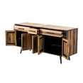 thumbnail image 5 of NovaSolo Nordic Boat Wood Buffet with 5 Doors, 3 Drawers, 6 Interior Storage Compartments - Natural, 5 of 6