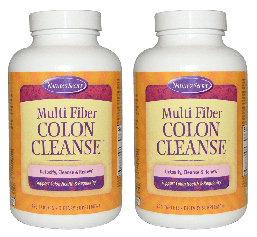 Nature's Secret MultiFiber Colon Cleanse 275 Ct 2 Packs Walmart