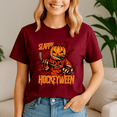 thumbnail image 4 of Halloween Shirt,Hockey Slappy Hockeyween Pumpkin Jack Lantern Halloween, Happy Halloween Shirt , Ghost Pumpkin Tshirt, Funny Holiday Gift,Horror Witchy, 4 of 5