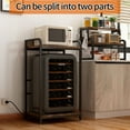 thumbnail image 6 of Vintage 4-Tier Mini Fridge Cabinet Stand Storage Microwave Shelf, 6 of 21