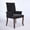 Black with Arms, variant on Upholstered Chenille Fabric Dining Chairs with Arms Set of 2, Tufted High Back Dining Room Chairs with Curved Rubberwood Legs, Kitchen Chairs, Beige