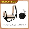 thumbnail image 5 of Cabestro para vacas con cuerda guía, accesorio esencial para establos, entrenamiento diario, cabestro ajustable para terneros, ovejas, toros y burros. Negro L, 5 of 5
