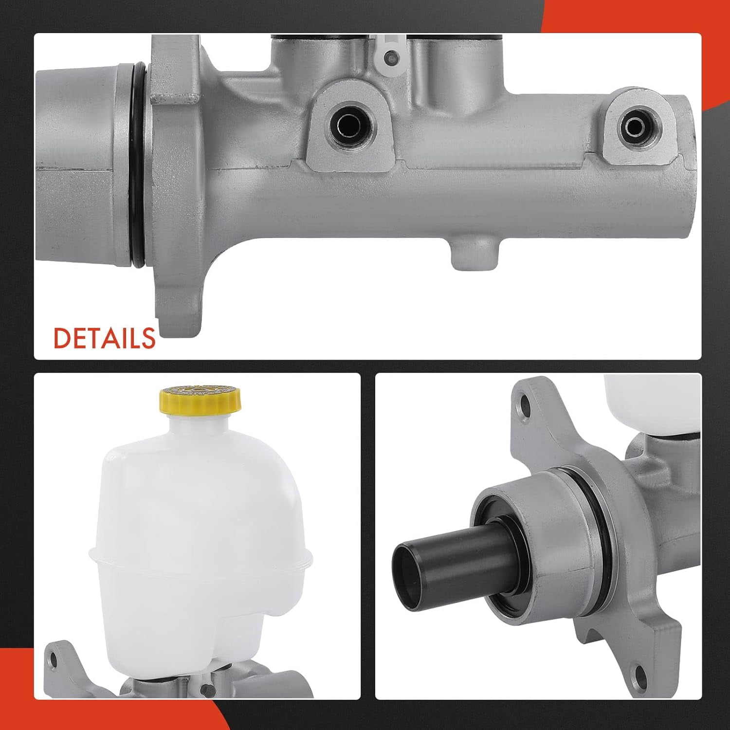 A-Premium Brake Master Cylinder with Reservoir and Cap Compatible with Ram and Dodge Vehicles - 1500 2011-2018, 1500 Classic 2019, Ram 1500 2007-2010 - Replaces# 68000908AA, 68000910AA