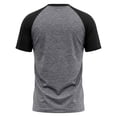 thumbnail image 6 of Hfnxid Mens Shirt Raglan Short Sleeve Shirt Slim Fit Lightweight Workout T Shirts Crewneck Baseball Color Block Shirt Gray XXL, 6 of 6