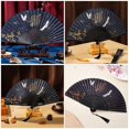 thumbnail image 2 of Folding Fan Chinese Style Hand Held Fan Traditional Folding Fan Vintage Fan with Tassel, 2 of 3