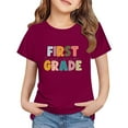 thumbnail image 1 of LIJCC Garçons Filles Premier Jour de Première Année Rentrée des Classes T-Shirt en Coton T-Shirt à Manches Courtes Haut T-Shirt à Imprimé Lettres Haut de Rentrée, 1 of 5
