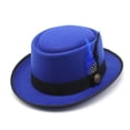 thumbnail image 5 of GDREDA Unisex Wool Fedora Hat Traditional Bavarian Style With Feather For Oktoberfest And Outdoor Festivities Hat Leopard Pattern, 5 of 5