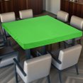 thumbnail image 1 of Picnic Table Cloth, 34"x34" Square Elastic Fitted Tablecloths, Green, 1 of 6