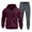 Wine, variant on Wavsuf Men's Sweatsuits Set 2 piece Jogger Set for Men Motion Hoodies and Sweatpants Blue Size M