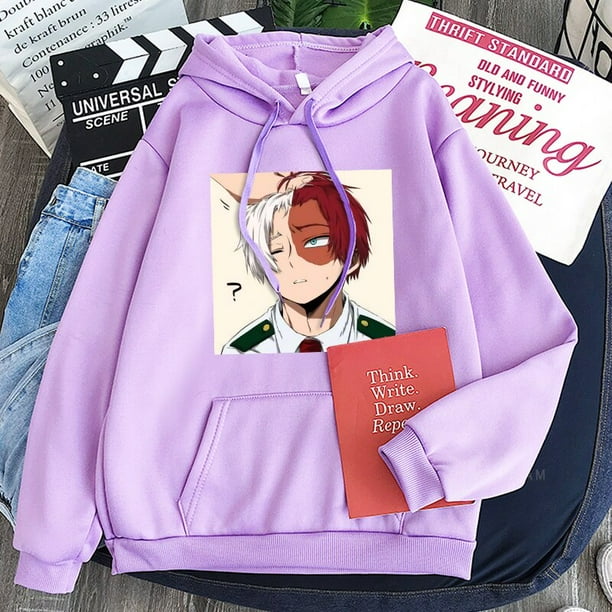harajuku japon anime my hero academia todoroki shoto sudaderas kawaii de dibujos animados ropa Walmart en linea