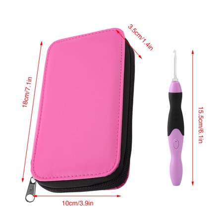 Crochet Éclairé Yuecoom 9 En 1 USB - Tailles 2.5-6.5mm Avec Étui - Pour Crochet De Nuit Ou Fils Sombres