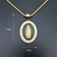thumbnail image 3 of Lovelords 14K Yellow Gold Holy Marraine Virgin Mary Pendant Necklaces Religiou Cross Pattern Choker Chain Women Jewelry Collier, 3 of 5
