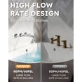 thumbnail image 4 of Wall Mount Tub Filler: Wowow Chrome Bathtub Faucet Long Spout Reach, Bath Tub Filler Faucet 2 Handle Wall Mounted Bathtub Faucets with Brass Rough in Valve Included Wall Mounted Tub Faucet, 4 of 8