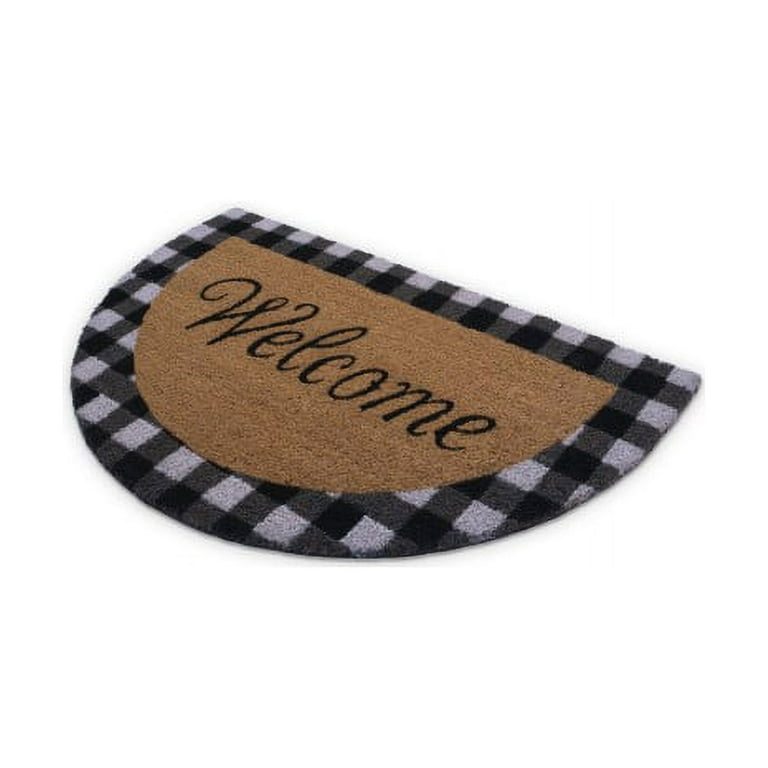 Welcome Mat Half-round Doormat For Indoor Outdoor Front Door