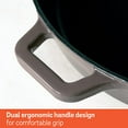 thumbnail image 4 of Meyer Enameled Cast Iron Kadai with Lid, 26cm, Induction Cooktop Compatible, 4 of 8