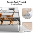 thumbnail image 4 of Extra Large Stainless Steel Cat Litter Box with High Sides Washable ABS & Steel Pan for Big Cats, 4 of 7