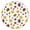 Colorful Softball and, variant on Football and Cheer Goods Pattern Round Fitted Tablecloth with Elastic Edge,Dining Table Cover Waterproof,Outdoor Round Tablecloth for Camping,Dining,Indoor and Outdoor