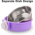 thumbnail image 3 of Crate Dog Bowl, Removable Stainless Steel Water Food Feeder Bowls Cage Coop Cup for Cat Puppy Bird Pets, 3 of 4