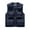 Dark Blue, variant on XMMSWDLA Sales Clearance Blousse for Men Plus Velvet Padded Lapel Casual Zipper Side Seam Pocket Jacket Leather Jacket